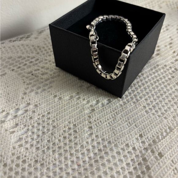 Tiffany & Co Sterling Silver Venetian Box Link Bracelet - Picture 8 of 10